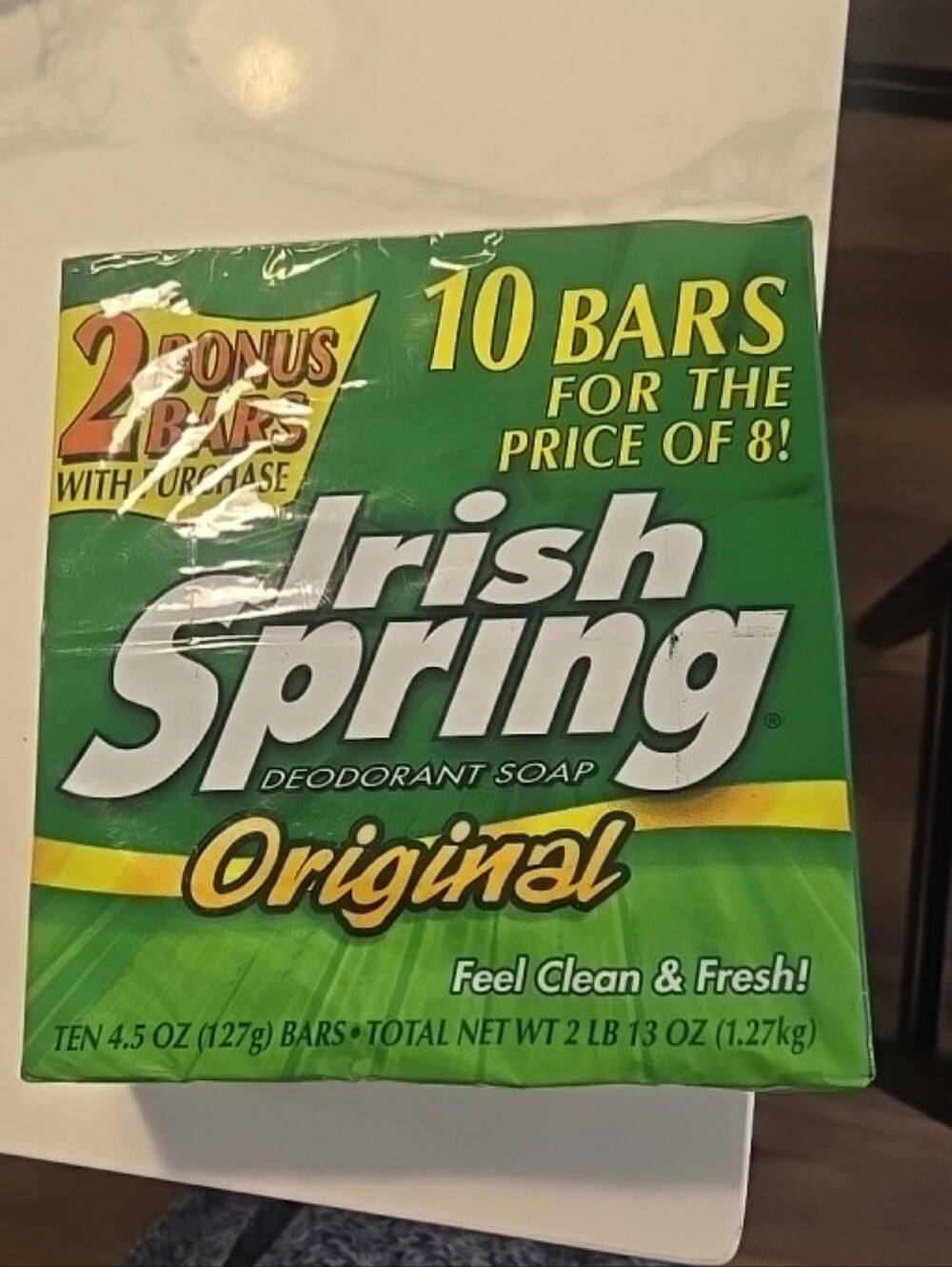 Irish Spring Original Soap 4.5 oz. Deodorant Soap - Lot Of 10